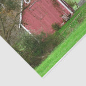 Papier Mousseline Grange rouge à l'ancienne dans le pays Amish (Détail)