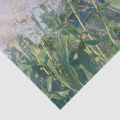 Papier Mousseline Grange Rustique Bleu Ciel Rayons de Soleil (Détail)