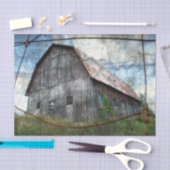 Papier Mousseline Grange Rustique de Campagne Découpage de Texture V (Artisanat)