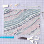 Papier Mousseline Granit rose bleu gris marbre ardoise pierre (Artisanat)