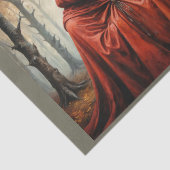 Papier Mousseline Granny roux chapeau avec le loup (Détail)