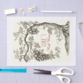 Papier Mousseline Grapevine personnalisé Arbre à vin rouge (Artisanat)