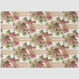 Papier Mousseline Grapevines Art Nouveau vintage