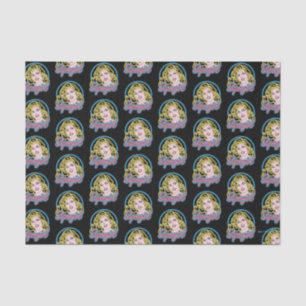 Papier Mousseline Graphique des lumières de Neon Retro Supergirl