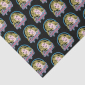 Papier Mousseline Graphique des lumières de Neon Retro Supergirl (Détail)