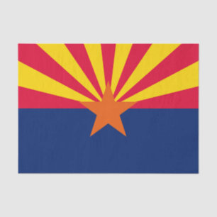 Papier Mousseline Graphique Drapeau dynamique de l'état de l'Arizona