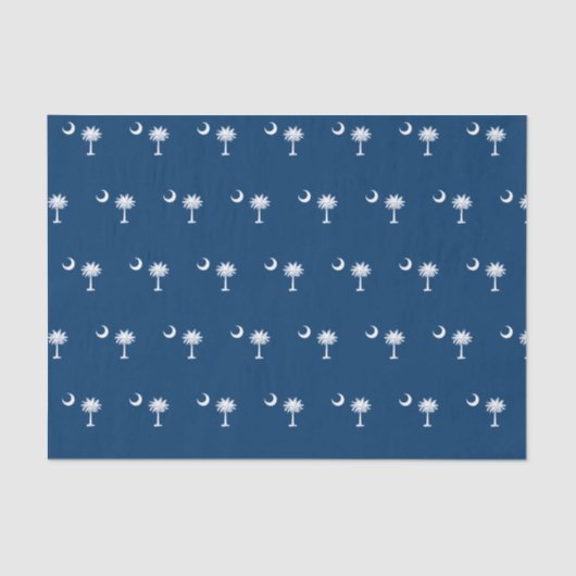 Papier Mousseline Graphique du drapeau dynamique de l'État de Caroli (Recto)