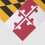 Papier Mousseline Graphique du drapeau dynamique de l'état du Maryla (Détail)