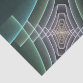 Papier Mousseline Graphique géométrique Turquoise moderne (Détail)