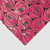Papier Mousseline Graphique rose Art Nouveau Rennie Macintosh (Détail)