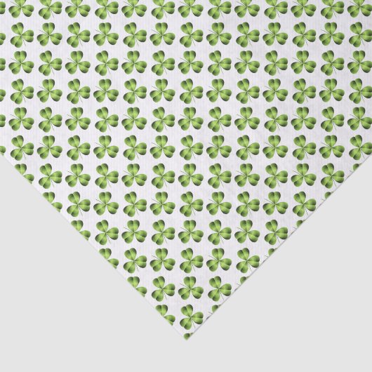 Papier Mousseline Graphique shamrock à trois feuilles (Détail)