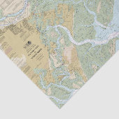 Papier Mousseline Graphique sonore de Savannah River et Wassaw Versi (Détail)