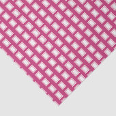 Papier Mousseline Gras clair rose et blanc Funky Retro (Détail)