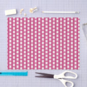 Papier Mousseline Gras clair rose et blanc Funky Retro (Artisanat)