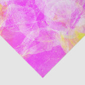 Papier Mousseline Gras Eclectique rose et jaune Abstrait (Détail)