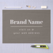 Papier Mousseline Gras moderne foncé & clair Beige Marque ou Entrepr (Artisanat)