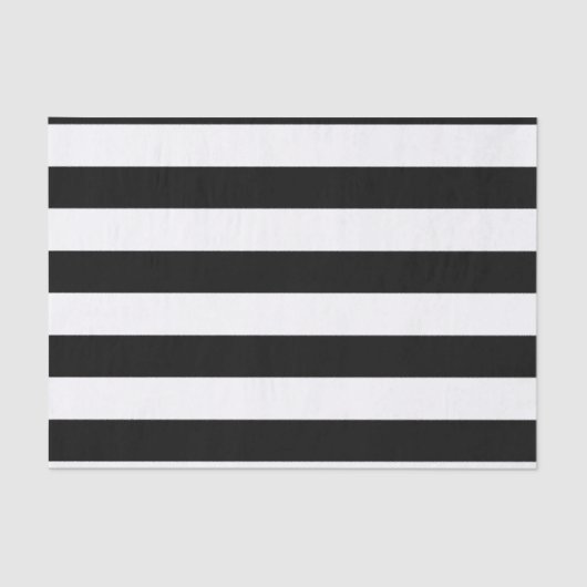 Papier Mousseline Gras traits horizontaux noirs et blancs (Recto)
