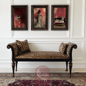 Papier Mousseline Gras, Zebra Lounge, Hollywood Regency