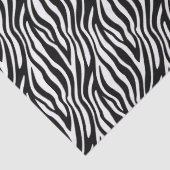 Papier Mousseline Gras Zebra Stripe Noir & Blanc (Détail)