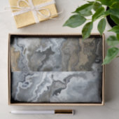 Papier Mousseline Gray and Brown Fluid Pour (Cadeau)