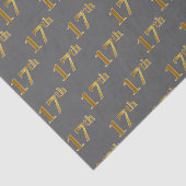 Papier Mousseline Gray, Faux Gold 17e (dix-septième) (Détail)