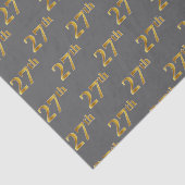 Papier Mousseline Gray, Faux Gold 27e (Vingt-Septième) (Détail)