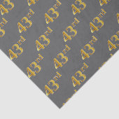 Papier Mousseline Gray, Faux Gold 43e (Quarante-troisième) (Détail)