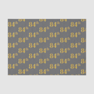 Papier Mousseline Gray, Faux Gold 84e (Quatre-vingt-quatrième)
