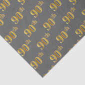Papier Mousseline Gray, Faux Gold 90e (Ninetieth) (Détail)