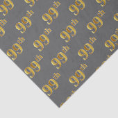 Papier Mousseline Gray, Faux Gold 99e (Quatre-vingt-dix-neuvième) (Détail)