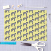 Papier Mousseline Gray wolf with pipe cartoon (Artisanat)
