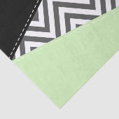 Papier Mousseline Gray Zigzag, Gray Chevron, Zigzag Pattern, Mint (Détail)