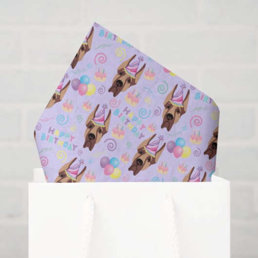 Papier Mousseline Great Dane Tissue Paper in Purple (Sac cadeau)