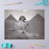 Papier Mousseline Great Sphinx & Gizeh Pyramides Necropolis Egypte (Artisanat)