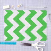 Papier Mousseline Green Bold Mod Chevron (Artisanat)