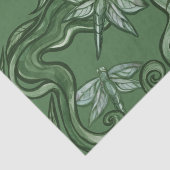 Papier Mousseline Green Dragonfly Goddess Art Dragonflies (Détail)