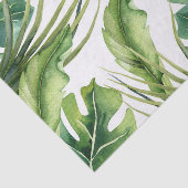Papier Mousseline Green Elegant Tropical Summer Palm Feuille Chic (Détail)