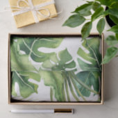 Papier Mousseline Green Elegant Tropical Summer Palm Feuille Chic (Cadeau)