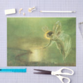 Papier Mousseline Green Fairy Princess Art Déco (Artisanat)