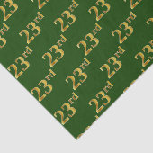 Papier Mousseline Green, Faux Gold 23e (Vingt-troisième) (Détail)