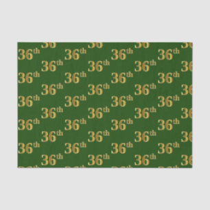 Papier Mousseline Green, Faux Gold 36e (Trente-sixième)