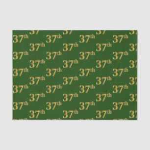 Papier Mousseline Green, Faux Gold 37e (Trente-Septième)