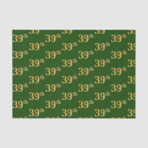 Papier Mousseline Green, Faux Gold 39e (Trente-Neuvième)