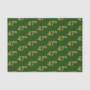 Papier Mousseline Green, Faux Gold 47e (Quarante-Septième)