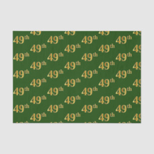 Papier Mousseline Green, Faux Gold 49e (Quarante-Neuvième)
