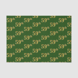Papier Mousseline Green, Faux Gold 59e (Cinquante-Neuvième)