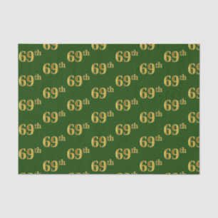 Papier Mousseline Green, Faux Gold 69e (Soixante-neuvième)