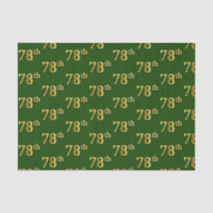 Papier Mousseline Green, Faux Gold 78e (Soixante-dix-huitième)