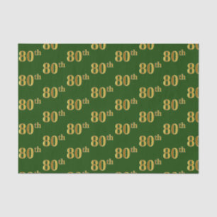 Papier Mousseline Green, Faux Gold 80e (huitième) événement