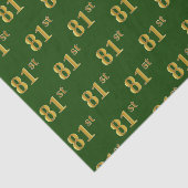 Papier Mousseline Green, Faux Gold 81e (Quatre-vingt-unième) (Détail)